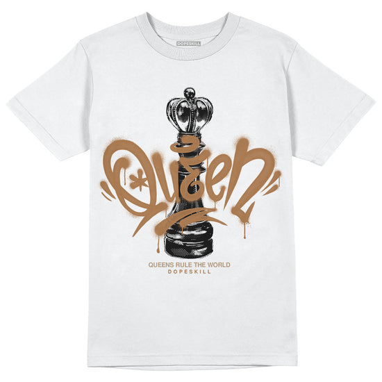 Jordan 3 Retro Palomino DopeSkill T-Shirt Queen Chess Graphic Streetwear - White