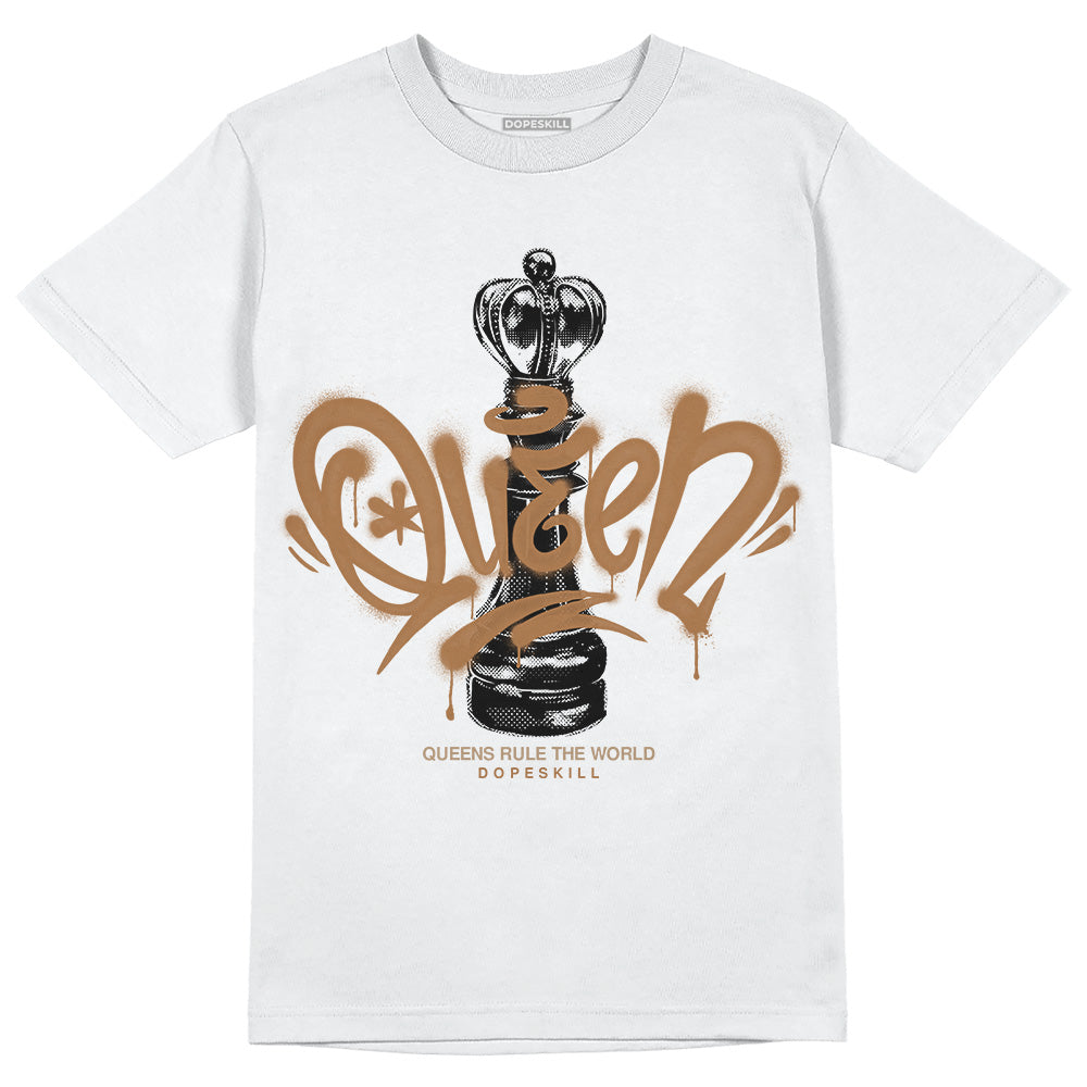 Jordan 3 Retro Palomino DopeSkill T-Shirt Queen Chess Graphic Streetwear - White