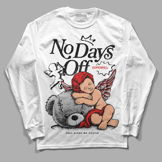 Jordan Spizike Low Bred DopeSkill Long Sleeve T-Shirt New No Days Off Graphic Streetwear - White 