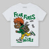 Green Sneakers DopeSkill Toddler Kids T-shirt Fear Fuels The Hustle Graphic Streetwear - White