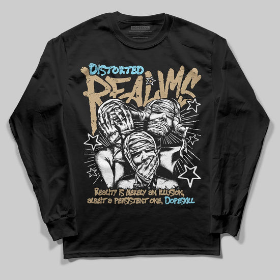 Jordan 11 City Pack “H-Town” DopeSkill Long Sleeve T-Shirt Distorted Realms Graphic Streetwear - Black
