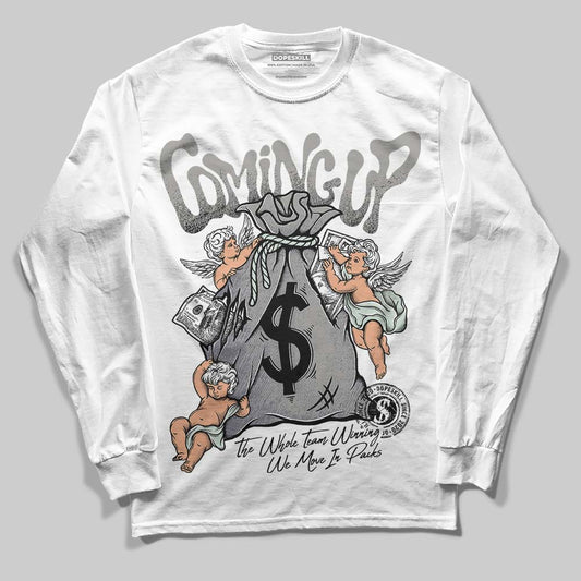 Jordan 1 Retro Low OG Year of the Snake (2025) DopeSkill Long Sleeve T-Shirt Money Bag Coming Up Graphic Streetwear - White