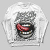 Jordan 9 Cool Grey DopeSkill Long Sleeve T-Shirt Lick My Kicks Graphic Streetwear - White