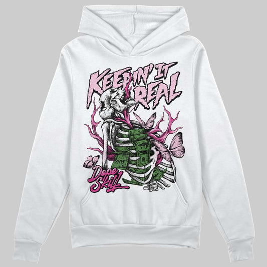 Pink Sneakers DopeSkill Hoodie Sweatshirt Keepin' It Real Graphic Streetwear - White