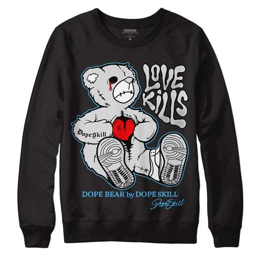 Dunk Low ‘Pure Platinum’ DopeSkill Sweatshirt Love Kills Graphic Streetwear - Black