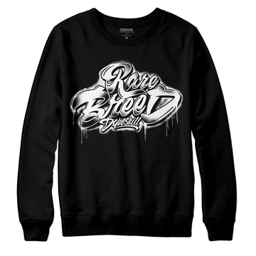 Jordan 1 High 85 Black White DopeSkill Sweatshirt Rare Breed Type Graphic Streetwear - Black