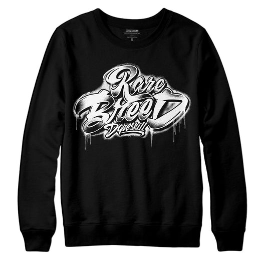 Jordan 1 High 85 Black White DopeSkill Sweatshirt Rare Breed Type Graphic Streetwear - Black