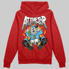 Red Sneakers DopeSkill Hoodie Sweatshirt At The Top Graphic Streetwear - Red