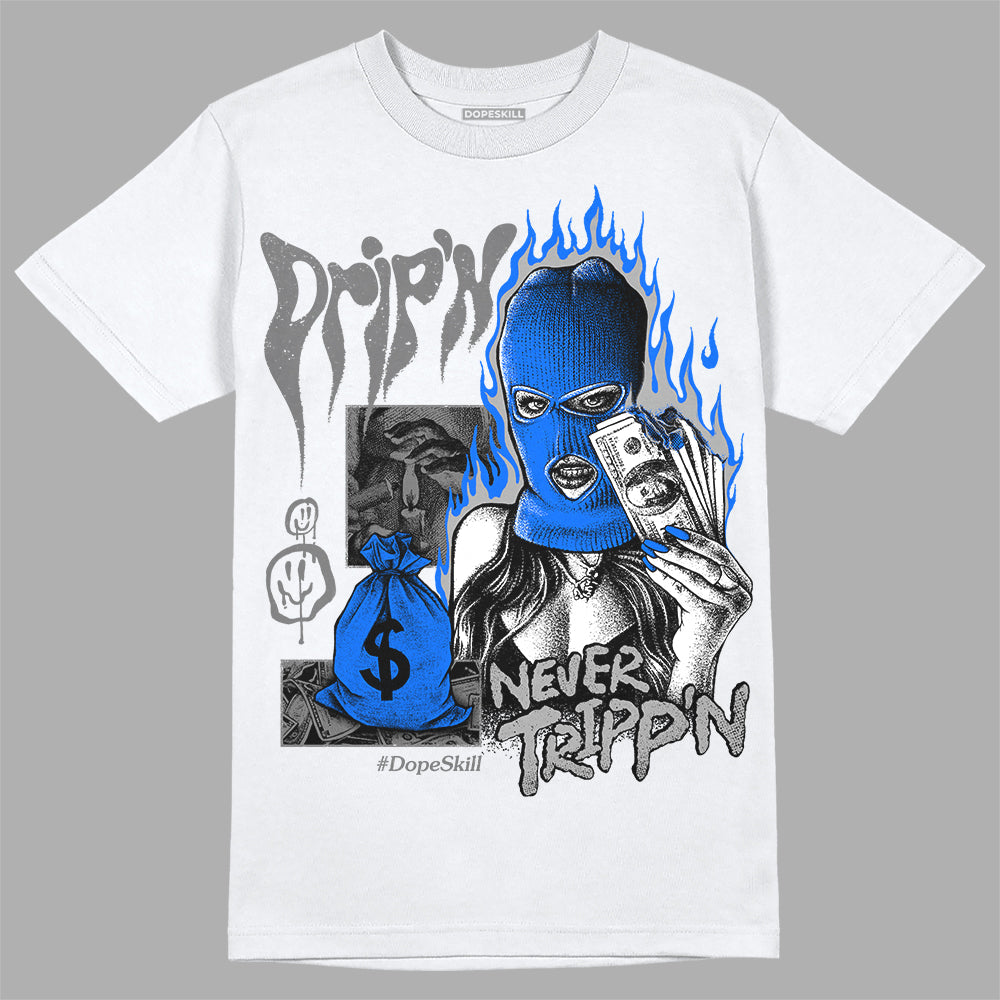 Jordan 12 Retro Stealth DopeSkill T-Shirt Drip'n Never Tripp'n Graphic Streetwear