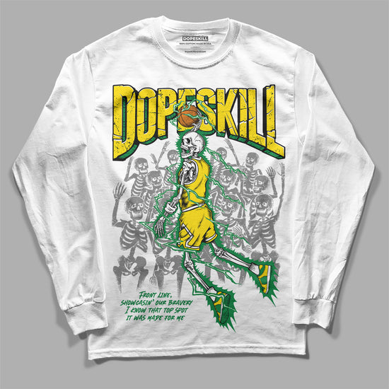 Dunk Low Reverse Brazil DopeSkill Long Sleeve T-Shirt Thunder Dunk Graphic Streetwear - White 