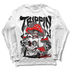 Jordan 1 Low OG “Shadow” DopeSkill Long Sleeve T-Shirt Trippin Graphic Streetwear - White