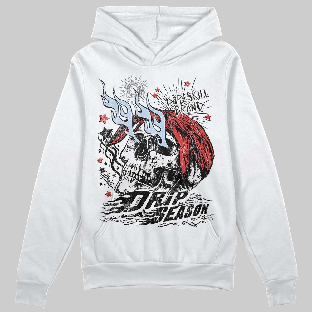 Jordan 6 “Reverse Infrared” DopeSkill Hoodie Sweatshirt Drip Season Graphic Streetwear - White
