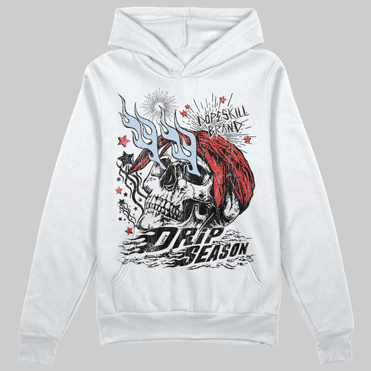 Jordan 6 “Reverse Infrared” DopeSkill Hoodie Sweatshirt Drip Season Graphic Streetwear - White