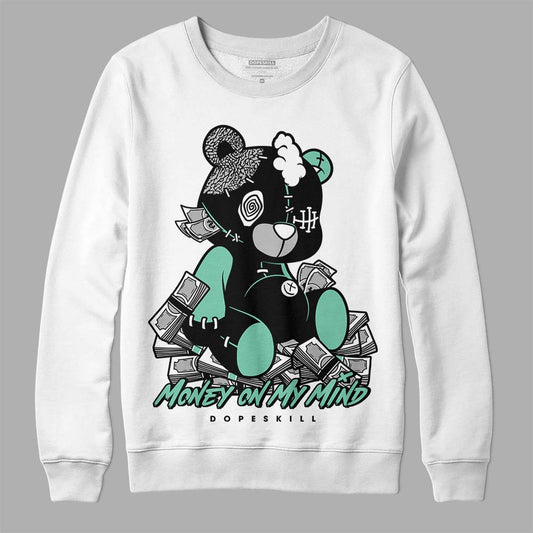 Jordan 3 "Green Glow" DopeSkill Sweatshirt MOMM Bear Graphic Streetwear - White 