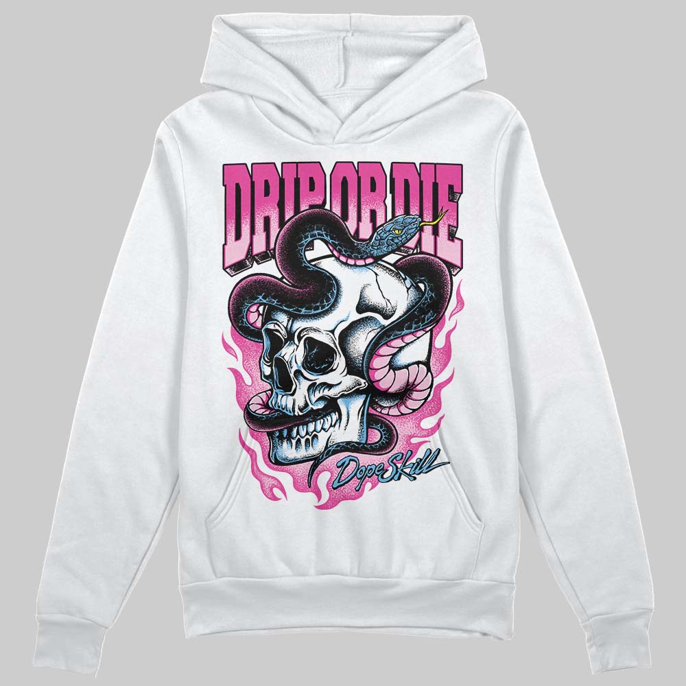 Pink Sneakers DopeSkill Hoodie Drip or Die Graphic Streetwear - White