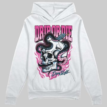 Pink Sneakers DopeSkill Hoodie Drip or Die Graphic Streetwear - White