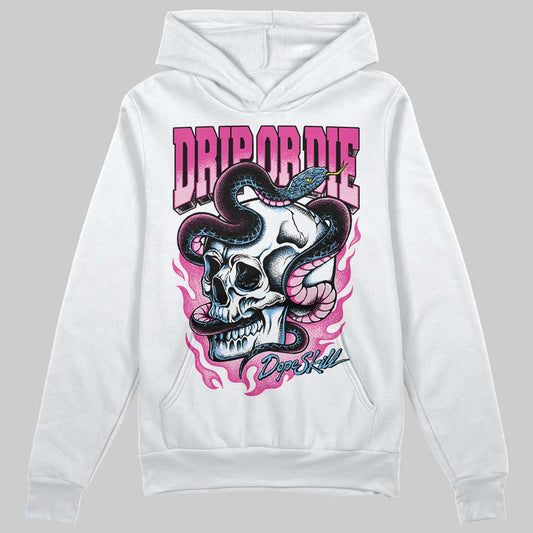 Pink Sneakers DopeSkill Hoodie Drip or Die Graphic Streetwear - White