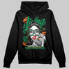 Green Sneakers DopeSkill Hoodie Sweatshirt Living My Best Life Graphic Streetwear - Black