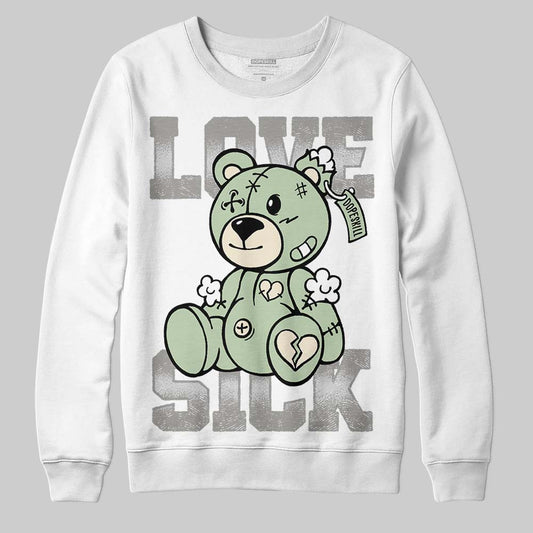 Jordan 4 WMNS “Seafoam” (2025) DopeSkill Sweatshirt Love Sick Graphic Streetwear - White