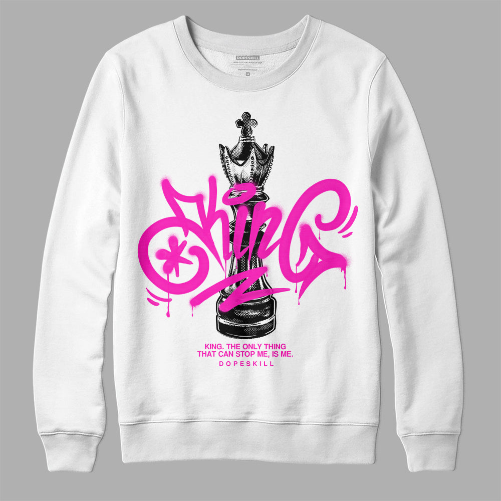 Dunk Low GS “Active Fuchsia”  DopeSkill Sweatshirt King Chess Graphic Streetwear - White 