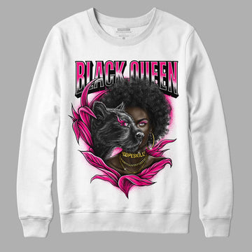 Jordan 1 Low GS “Fierce Pink” Dopeskill Sweatshirt New Black Queen Graphic Streetwear - White