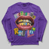 Picture Me Graphic DopeSkill Long Sleeve T-Shirt Streetwear - Purple