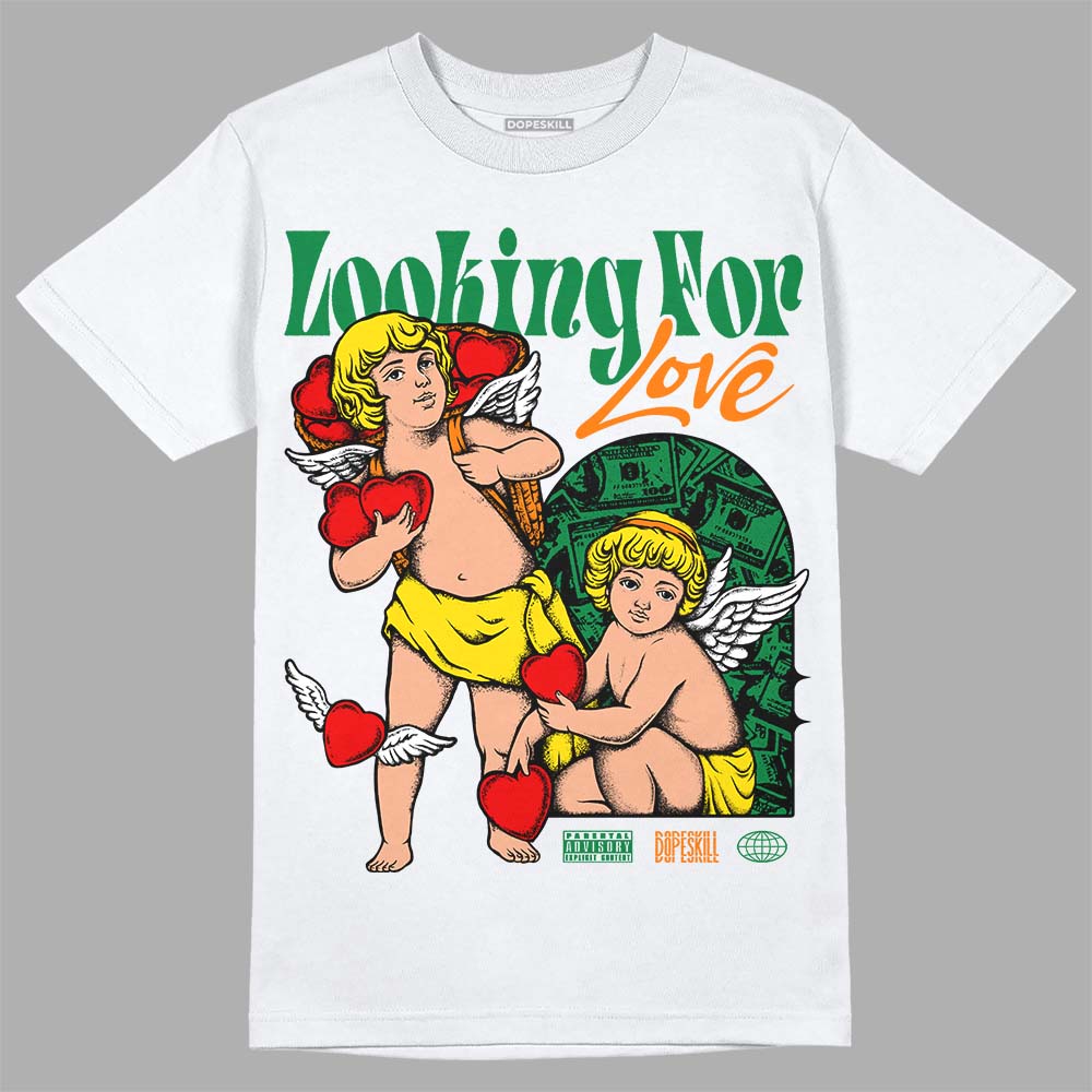 Dunk Low Reverse Brazil DopeSkill T-Shirt Looking For Love Graphic Streetwear - White