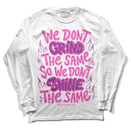 Jordan 4 GS “Hyper Violet” DopeSkill Long Sleeve T-Shirt Grind Shine Graphic Streetwear - White