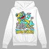 Jordan 5 Aqua DopeSkill Hoodie Sweatshirt Born To Be Rich Graphic Streetwear - White