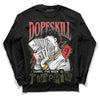 Dunk Mystic Red Cargo Khaki DopeSkill Long Sleeve T-Shirt Sorry I've Been Trappin Graphic Streetwear - Black