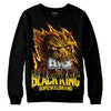 Jordan 4 Thunder DopeSkill Sweatshirt Black King Graphic Streetwear - Black