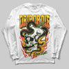 Yellow Sneakers DopeSkill Long Sleeve T-Shirt Drip or Die Graphic Streetwear - White