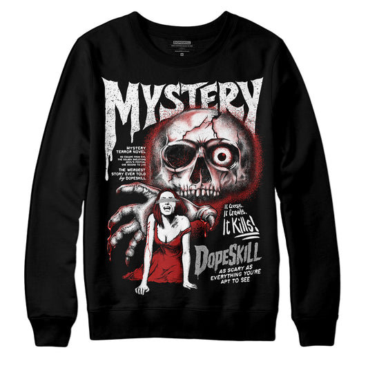 Jordan 14 "Black/White" DopeSkill Sweatshirt Mystery Ghostly Grasp Graphic Streetwear - Black