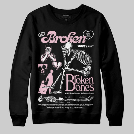 Jordan 5 OG “35th Anniversary” DopeSkill Sweatshirt Broken Bones Graphic Streetwear - black