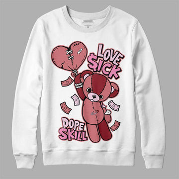 Valentine's Day Collection DopeSkill Sweatshirt Love Sick Graphic Streetwear - White 