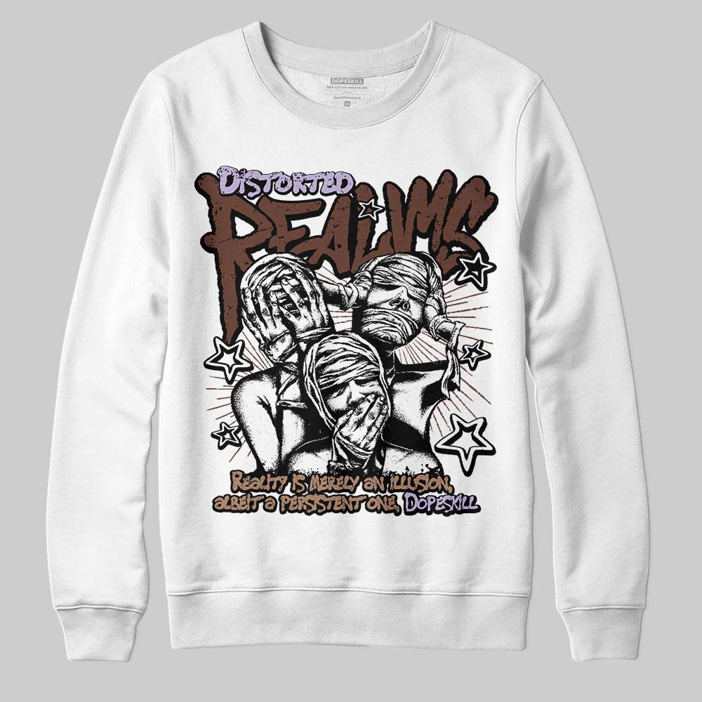 Harris Tweed x Wmns Dunk Low 'Sesame' DopeSkill Sweatshirt Distorted Realms Graphic Streetwear - White