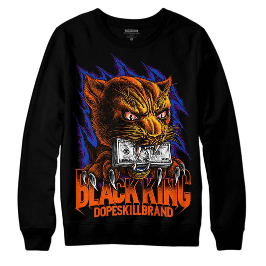 Dunk Low Futura Orange Blaze DopeSkill Sweatshirt Black King Graphic Streetwear - Black