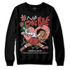 Jordan 13 “Dune Red” DopeSkill Sweatshirt No Fake Love Graphic Streetwear - Black