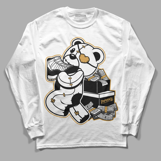 Jordan 11 "Gratitude" DopeSkill Long Sleeve T-Shirt Bear Steals Sneaker Graphic Streetwear - White 