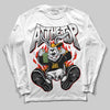 Black and White Sneakers DopeSkill Long Sleeve T-Shirt At The Top Graphic Streetwear - White 