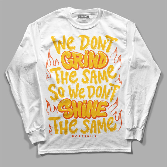 Yellow Sneakers DopeSkill Long Sleeve T-Shirt Grind Shine Graphic Streetwear - White