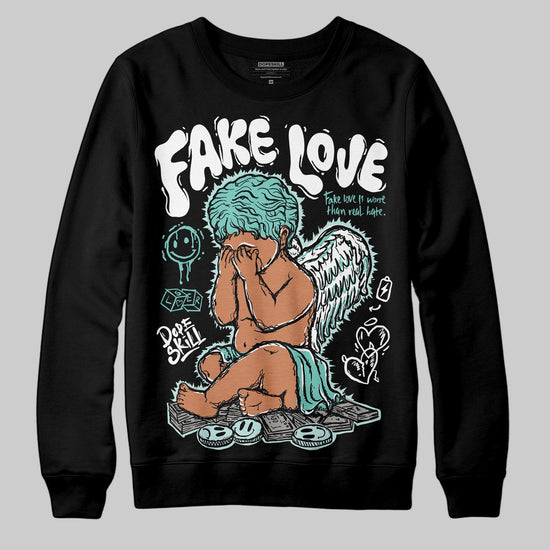Jordan 11 Low "Igloo" DopeSkill Sweatshirt False Love Graphic Streetwear - Black