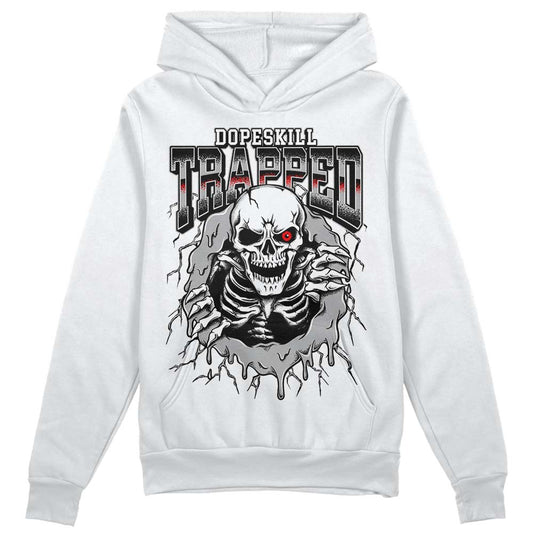 Jordan 1 Low OG “Shadow” DopeSkill Hoodie Sweatshirt Trapped Halloween Graphic Streetwear - White 