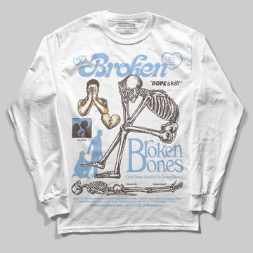 Adidas Handball Spezial ‘Light Blue’ DopeSkill Long Sleeve T-Shirt Broken Bones Graphic Streetwear - White