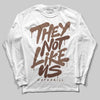 Harris Tweed x Wmns Dunk Low 'Sesame' DopeSkill Long Sleeve T-Shirt They Not Like Us Graphic Streetwear - White