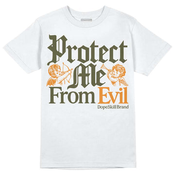 Jordan 5 "Olive" DopeSkill T-Shirt Protect Me From Evil Graphic Streetwear - White