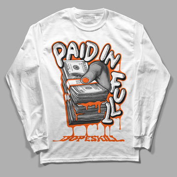 MSCHF Super Normal 2 Orange Milk DopeSkill Long Sleeve T-Shirt Paid In Full Graphic Streetwear - White