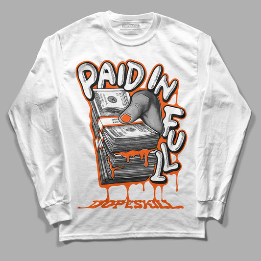 MSCHF Super Normal 2 Orange Milk DopeSkill Long Sleeve T-Shirt Paid In Full Graphic Streetwear - White