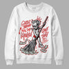 Jordan 4 Retro Red Cement DopeSkill Sweatshirt Gettin Bored With This Money Graphic Streetwear - White