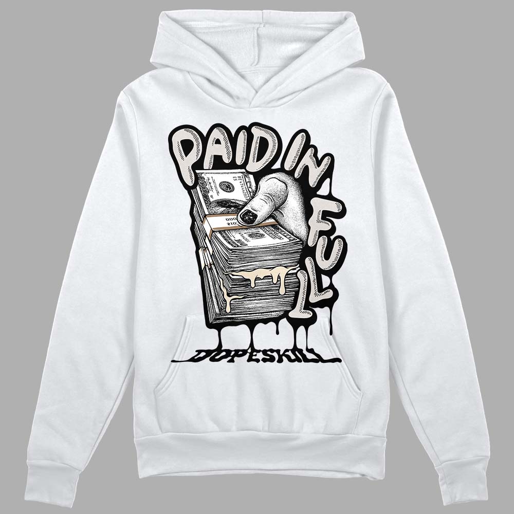 Jordan 5 SE “Sail” DopeSkill Hoodie Sweatshirt Paid In Full Graphic Streetwear - White